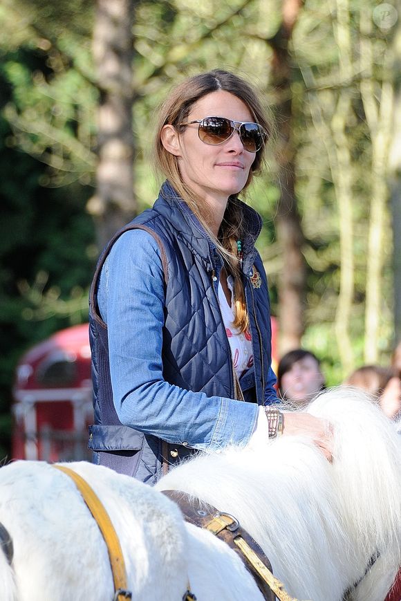 EXCLUSIF - Miss France 1998, Sophie Thalmann assistant à 'La Fete de l'Attelage' à Belle-Eglise, France le 21 avril 2013. Photo by Nicolas Briquet/ABACAPRESS.COM