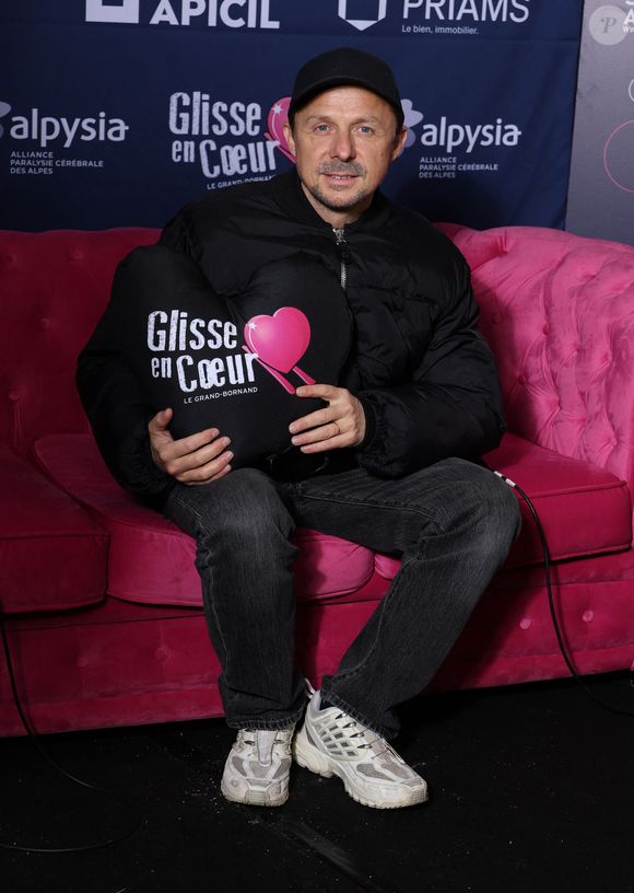 Martin Solveig avant le concert solidaire - 15ème édition de l'événement caritatif "Glisse en coeur" au Grand Bornand, au profit de l'association "Alpysia" (Alliance Paralysie cérébrale des Alpes). Le 23 mars 2024 
© Denis Guignebourg / Bestimage