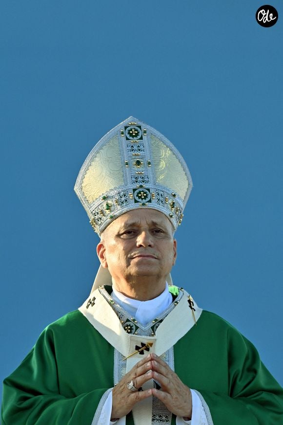 Italie, Rimini, Vatican : le pape Léon XIV célèbre une messe dans le port de Rimini lors d'une visite pastorale. (Credit Image: © Alessia Giuliani/IPA via ZUMA Press / Bestimage)
