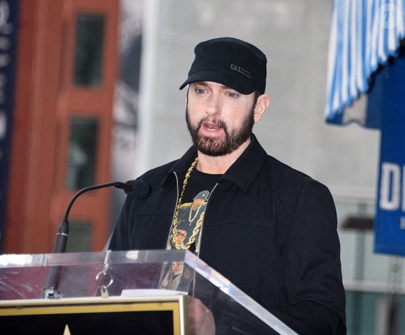 Eminem est rejoint par Eminem lors de la cérémonie de remise de son étoile sur le Hollywood Walk of Fame le 30 janvier 2020 à Hollywood, Los Angeles, CA, USA. Photo par Janet Gough/AFF/ABACAPRESS.COM