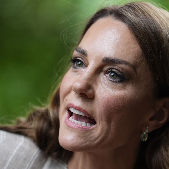 Catherine (Kate) Middleton, princesse de Galles, visite l'école maternelle Salvador Allende à Reggio Emilia (Italie), lors de son voyage consacré à la petite enfance, le 14 mai 2026.
© GOFF / Bestimage