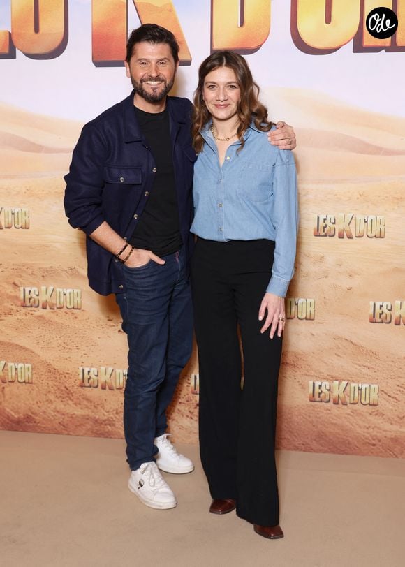 Christophe Beaugrand et Julie Tomeï - Avant-première du film « Les K D'Or » au Grand Rex à Paris, le 2 mars 2026. © Denis Guignebourg/Bestimage