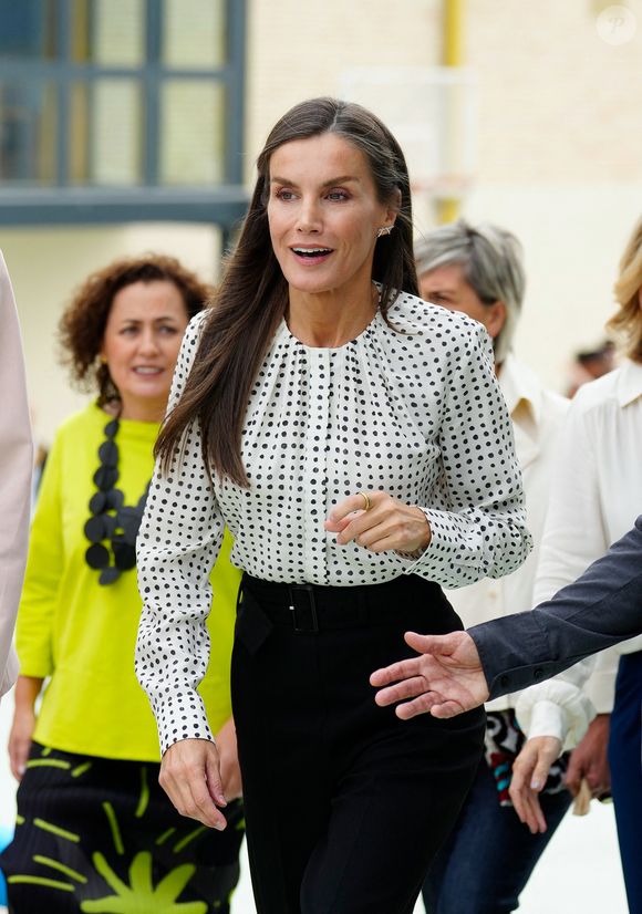 La reine Letizia d’Espagne assiste à l'inauguration de la promotion 2025/2026 du Centre intégré de formation professionnelle polytechnique à Lumbier. LALO YASKY / BESTIMAGE