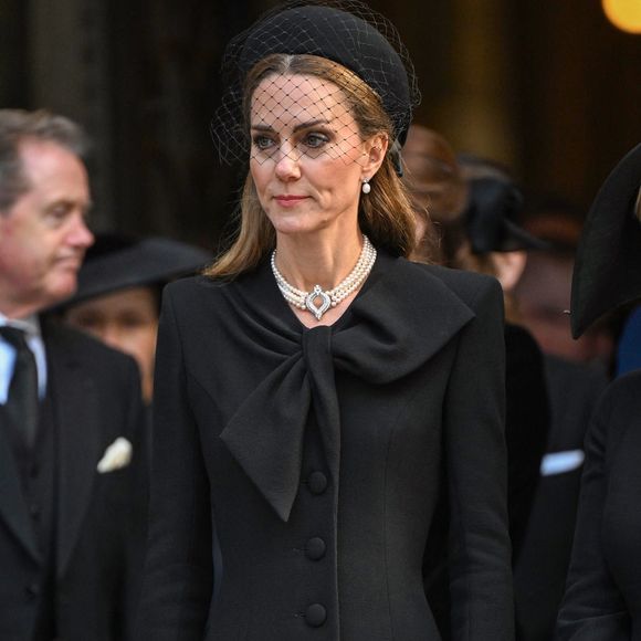 La famille royale durant les obsèques de la duchesse de Kent dans la cathédrale de Westminster à Londres le 16 septembre 2025. © Backgrid UK/ Bestimage