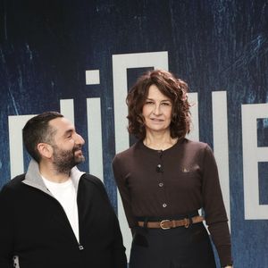 Exclusif - Mouloud Achour, Valérie Lemercier, sur le plateau de Clique (Midi) présenté par M.Achour, et diffusé sur Canal + le 4 novembre 2025, à Paris, France, le 28 octobre 2025. © Jack Tribeca/Bestimage