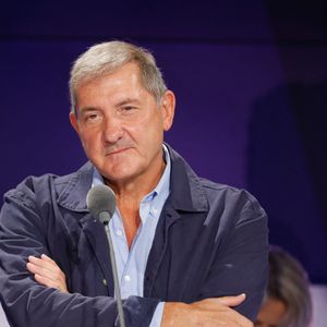 Yves Calvi - Conférence de presse de rentrée de BFMTV saison 2021/2022 à Paris, France, le 25 août 2021. © Christophe Clovis/Bestimage