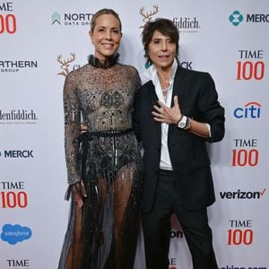 Maria Bello and Dominique Crenn - Les célébrités à la soirée de gala Time 100 à New York, le 25 avril 2024.