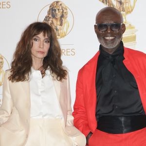 Anne Parillaud, Eriq Ebouaney - 36ème cérémonie des Molières aux Folies Bergère à Paris le 28 avril 2025. © Coadic Guirec/Bestimage