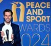 “Sélectionné en équipe de France Kayak, Canoë et kayak cross U18 et première victoire en coupe de France chez les seniors !”, se réjouit le fils de Tony Estanguet
Tony Estanguet, honoré comme Personnalité de l'année, durant la soirée des Peace and Sport Awards dans le cadre du 14eme Forum International Peace and Sport au Musée Océanographique de Monaco, le 3 décembre 2024. © Bruno Bebert/Bestimage