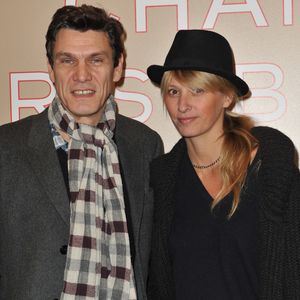 Marc Lavoine et Sarah Poniatowski au défilé Chanel Paris-Bombay 2011/2012 au Grand Palais à Paris, France, le 6 décembre 2011. Photo par Christophe Guibbaud/ABACAPRESS.COM