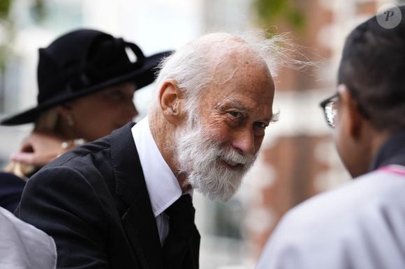 Les membres de la famille royale arrivent aux funérailles de Katharine, duchesse de Kent, qui ont eu lieu à la cathédrale de Westminster le 16 septembre 2025. © PA Photo/ Bestimage