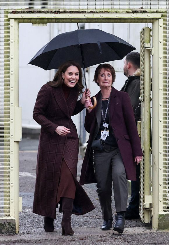 Catherine (Kate) Middleton, princesse de Galles, visite une unité mère-enfant (MBU) d'Action for Children à la prison HMP Styal de Wilmslow, Royaume Uni, le 11 février 2025. © Phil Noble/WPA-Pool/Bestimage