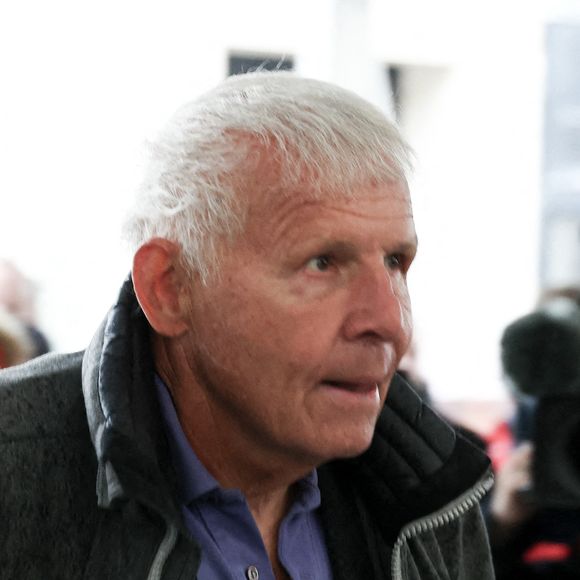 Patrick Poivre d'Arvor lors de la cérémonie d'enterrement de Frédéric Mitterrand à l'église Saint-Thomas d'Aquin à Paris, France, le 26 mars 2024. Photo par Nasser Berzane/ABACAPRESS.COM