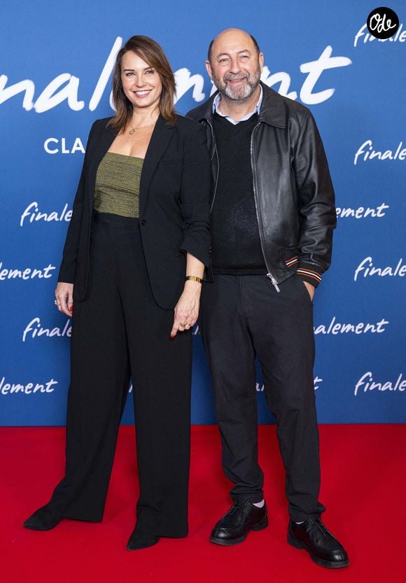 Julia Vignali et son mari Kad Merad - Avant-première du film "Finalement" de C. Lelouch qui fête son 87ème anniversaire au Grand Rex à Paris le 30 octobre 2024. © Pierre Perusseau/Bestimage