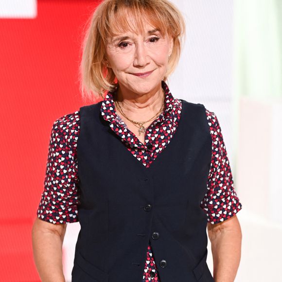 Exclusif - Marie-Anne Chazel - Enregistrement de l'émission "Vivement Dimanche" au Studio Gabriel à Paris, présentée par M.Drucker et diffusée le 5 octobre sur France 3
© Guillaume Gaffiot / Bestimage