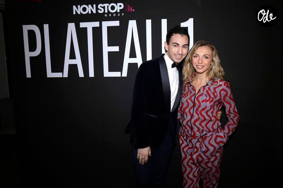 Exclusif - Jordan de Luxe, Didier Gustin et Amelie Etasse  Tournage de l'émission "L'instant de Luxe" pour la chaîne "Non Stop People" à Paris le 11 mars 2020.
© Cedric Perrin / Bestimage