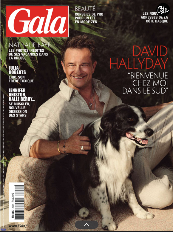 David Hallyday en couverture du magazine "Gala", numéro du 13 août 2026.