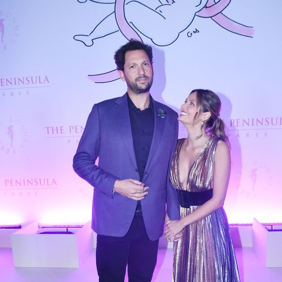 Eric Antoine et sa femme Gennifer Demey - Soirée de gala du 10ème anniversaire de l'association "Les Bonnes Fées" à l'Hôtel The Peninsula Paris le 8 octobre 2025. © Rachid Bellak/Bestimage