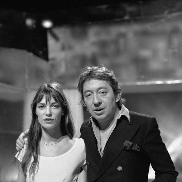 Serge Gainsbourg et Jane Birkin assistent à l'émission de télévision de la ZDF 'Liederzircus' à la fin des années 70 en Allemagne. Photo DPA/ABACAPRESS.COM