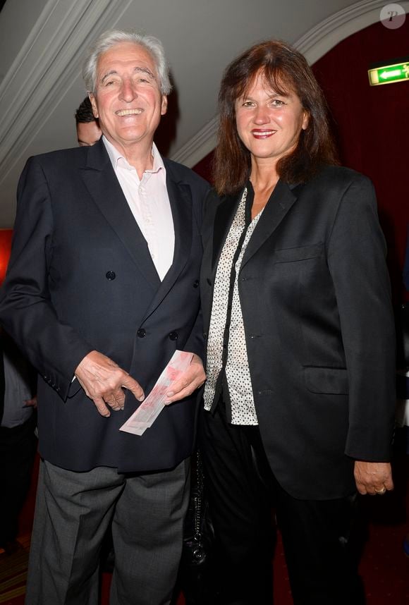 Jean-Loup Dabadie et sa femme Veronique - Generale du spectacle de Muriel Robin "Robin Revient Tsoin Tsoin" au Theatre de la porte Saint-Martin a Paris, le 23 septembre 2013.