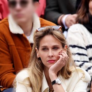 Ophélie Meunier  dans les tribunes des Internationaux de France de tennis de Roland Garros 2024 à Paris, France, le 2 juin 2024. © Jacovides-Moreau/Bestimage
