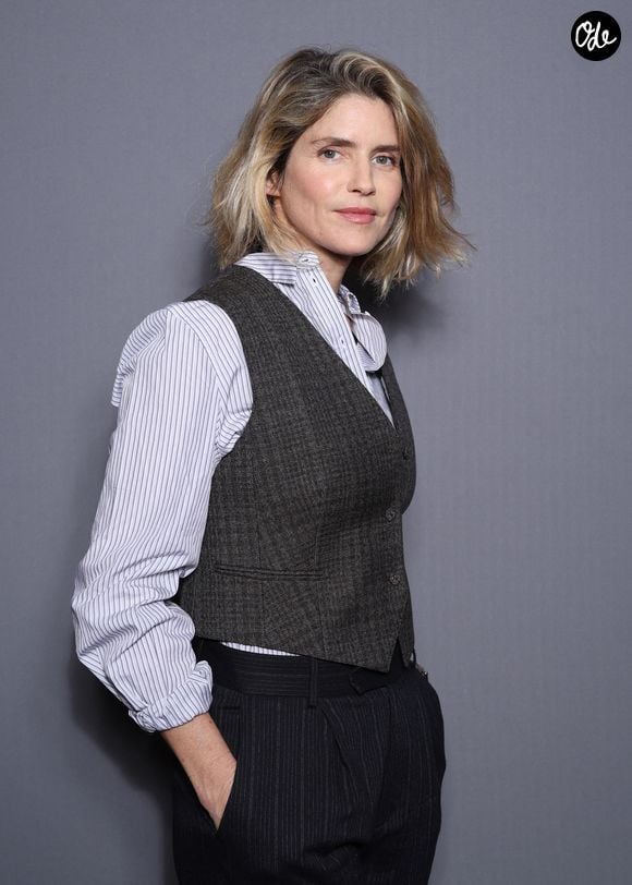 Alice Taglioni (présidente du jury long métrage) lors du photocall du jury lors de la 33ème édition du festival international du film fantastique de Gérardmer le 28 janvier 2026. © Denis Guignebourg/Bestimage