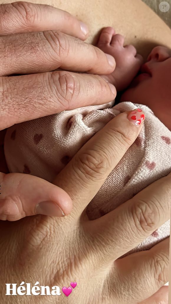 Baptiste Germain et Sophie Tapie, parents d'une petite Héléna