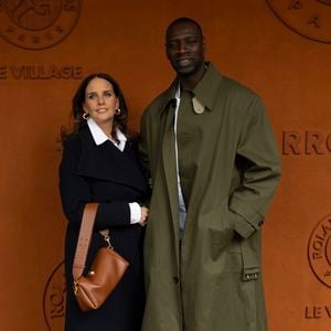 Omar Sy et sa femme Helene au village lors des Internationaux de France de Tennis de Roland Garros 2025, à Paris, France, le 7 juin 2025. © Cyril Moreau/Bestimage