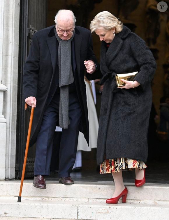 Te Deum à l’occasion de la Fête du Roi, en présence du roi Albert II de Belgique, de la princesse Astrid de Belgique, du prince Lorenz d’Autriche-Este, du prince Laurent de Belgique et de la princesse Claire Coombs de Belgique, le 15 novembre 2024 à Bruxelles, en Belgique. © Didier Lebrun/Photonews/Bestimage