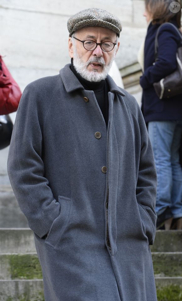 Bertrand Blier - Hommage a Georges Lautner en l'eglise Saint-Roch a Paris. Le 5 decembre 2013