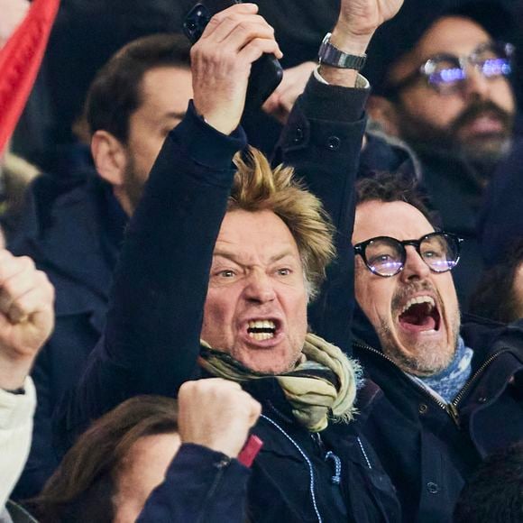 Laurent Delahousse - Célébrités assistent au match de Ligue des champions entre le PSG et Manchester City (4-2) au Parc des Princes à Paris le 22 janvier 2025. Cyril Moreau/Bestimage