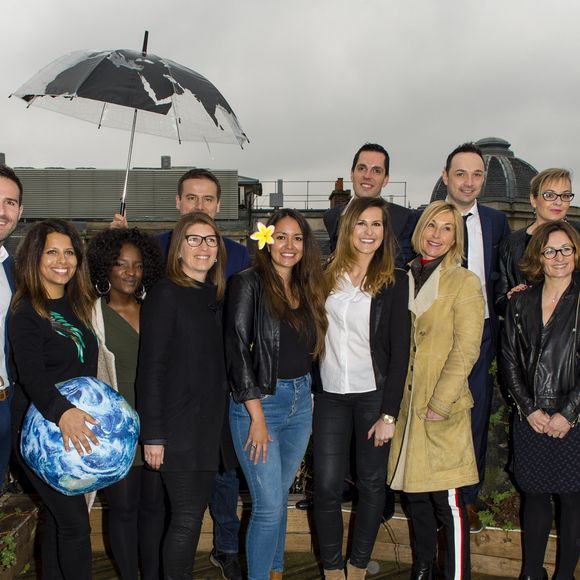 Fabienne Amiach, Marc Hay, Myriam Seurat, Cécile Djunga, Nicolas-Xavier Ladouce, Hinatea Chatal, Daniela Prepeliuc, Loïc Rousval, Karine Fauvet et Laurent Romejko - Forum international de la météo et du climat à Paris. Le 23 mars 2018
© Pierre Perusseau / Bestimage