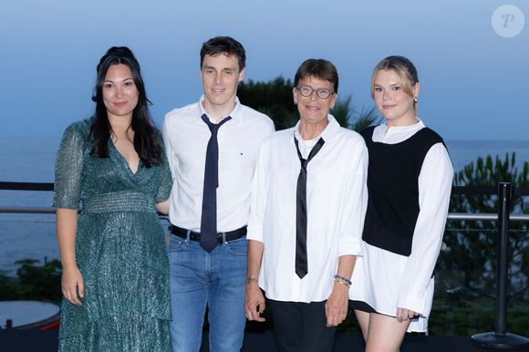 Stéphanie de Monaco, Camille Gottlieb, Louis et Marie Ducruet au Fight AIDS Monaco Gala, à la Salle des Etoiles du Sporting Monte-Carlo, à Monaco, 5 juillet 2025. © Olivier Huitel/Pool Monaco/Bestimage