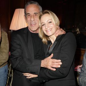 Thierry Ardisson et sa femme Audrey Crespo-Mara - Défilé rétrospectif Nathalie Garçon à l'occasion de ses 35 ans de sa marque lors d'une closing party à l'hôtel Raphael à Paris le 19 novembre 2024.© Coadic Guirec/Bestimage