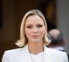 La princesse a choisi un élégant costume blanc pour cette occasion solennelle.

Le prince Albert II de Monaco et la princesse Charlène de Monaco ont accueilli au Palais princier les ambassadeurs et représentants permanents des 46 États membres de l'organisation du Conseil de l'Europe, Monaco le 2 septembre 2026. © Olivier Huitel/Pool Monaco/Bestimage