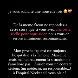 Début février, sa soeur Lou-Anne et elle dévoilaient que l'un de leurs proches âgés de 13 ans était mal-en-point
Marine Lorphelin et sa soeur Lou-Anne inquiètes pour un proche