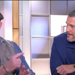 Philippe Etchebest et Glenn Viel dans "C à vous", le 24 mars 2025, sur France 5