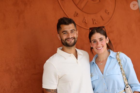 Benoit Assadi et Jesta Hillmann au village lors des Internationaux de France de Tennis de Roland Garros 2023. Paris, le 7 juin 2023. © Jacovides / Moreau / Bestimage