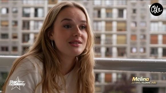 Mélina fait partie de la nouvelle promotion de la "Star Academy". Capture d'écran TF1
