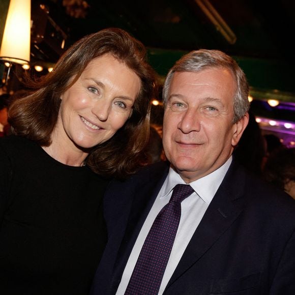 Cecilia Attias et Richard Attias assistant à la 7e édition des prix littéraires de La Closerie Des Lilas 2014 tenue à La Closerie Des Lilas à Paris, France, le 8 avril 2014. Photo by ABACAPRESS.COM