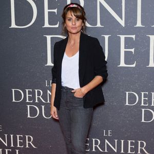 Faustine Bollaert assiste à l'avant-première du film 'Le Dernier Duel' au Gaumont Champs Elysées le 24 septembre 2021. Photo by Nasser Berzane/ABACAPRESS.COM