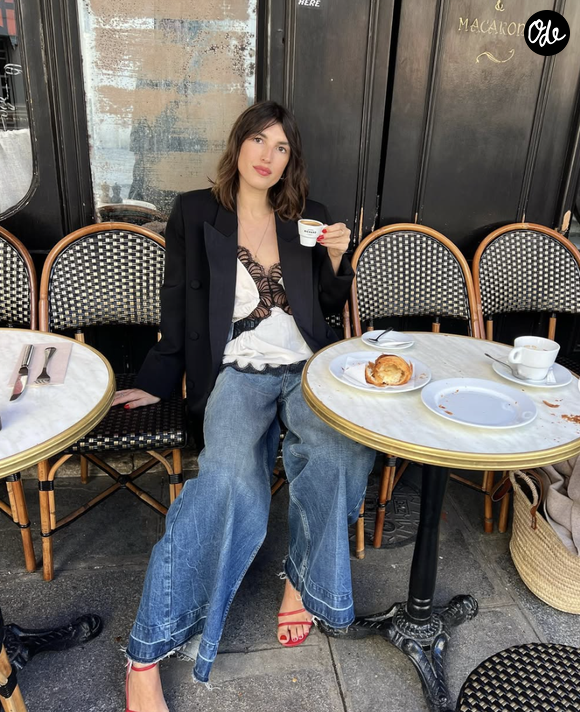 Jeanne Damas, fondatrice de la marque Rouje, sur Instagram
