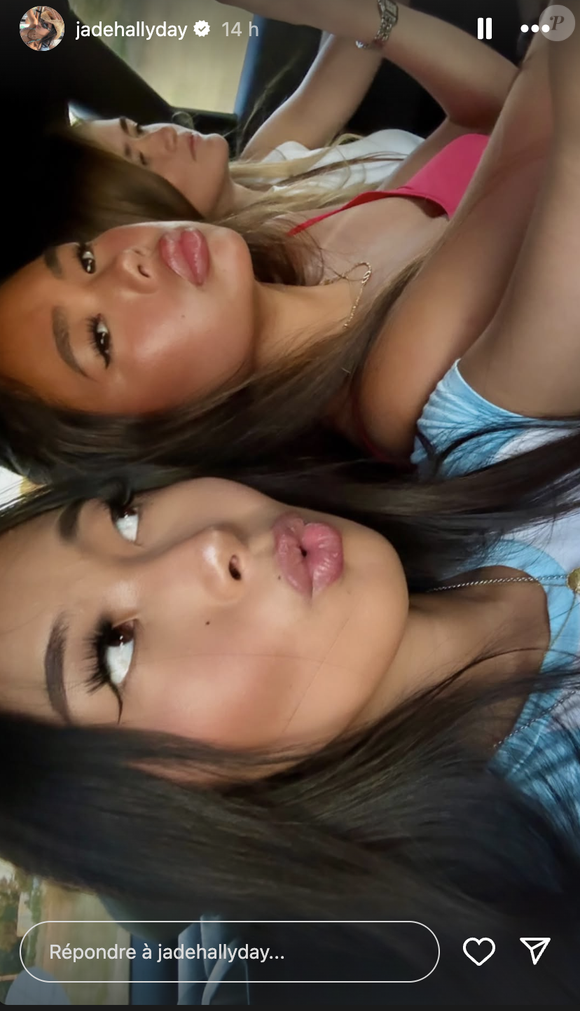 Capture d'écran de la story Instagram de Joy Hallyday.