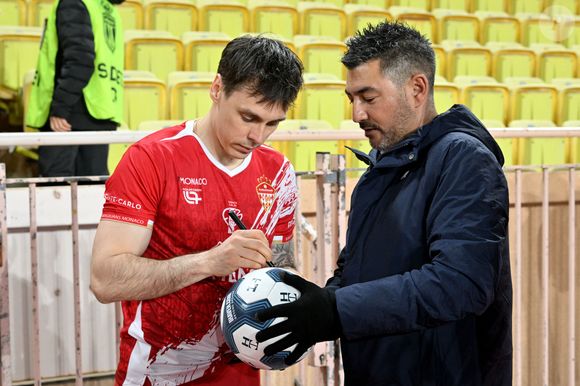 Louis Ducruet durant la sixième édition de la Fight Aids Cup, un match de football caritatif au stade Louis II à Monaco, le 25 janvier 2026© Bruno Bebert / Bestimage