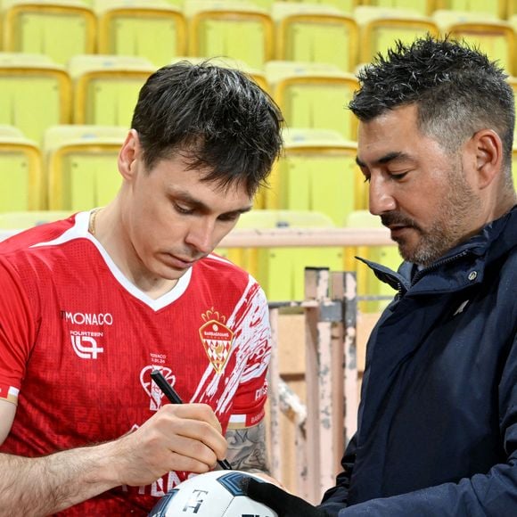Louis Ducruet durant la sixième édition de la Fight Aids Cup, un match de football caritatif au stade Louis II à Monaco, le 25 janvier 2026© Bruno Bebert / Bestimage