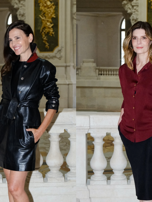 Total look cuir vs sobriété assumée : Virginie Ledoyen et Chiara Mastroianni, deux visions du chic chez Chanel