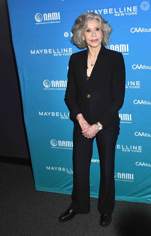 Jane Fonda à la représentation unique de THIS IS CRAZY ! au profit de la National Alliance on Mental Illness le 6 octobre 2025 au Symphony Space à New York. © PPS/Bestimage