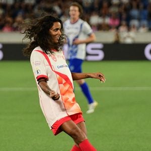 Shy'm au match caritatif "Charity All Stars" au profit des associations "Zoé4life" et "Princesse Margot" au stade de la Tuilière à Lausanne (Suisse), le 5 septembre 2026. Ce soir-là, 140.000 euros ont été récoltés au profit de ces oeuvres de charité. © Romain Doucelin / Bestimage