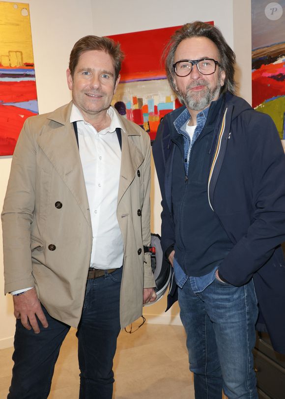 Exclusif - Gérald Kierzek et Alex Jaffray - Vernissage de l'exposition de Caroline Faindt aux Espaces Guiffi à Paris le 20 mars 2025. ©Coadic Guirec/Bestimage
