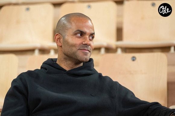 Tony Parker, président de l'ASVEL Villeurbanne, assiste au match d'Euroligue opposant l'AS Monaco à l'ASVEL à Monaco, le 21 novembre 2024. Photo : Laurent Coust/ABACAPRESS.COM